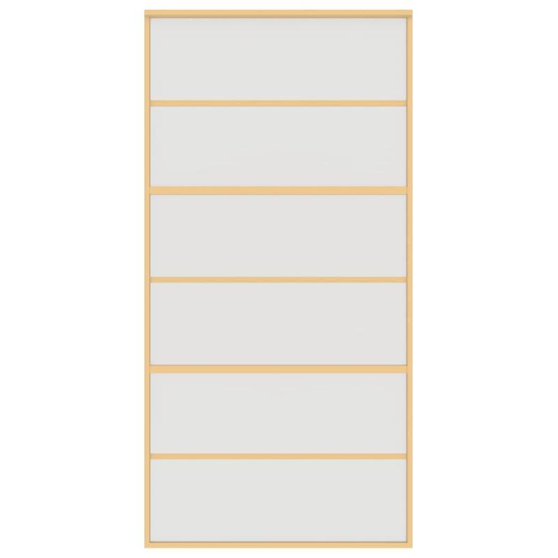 Vidaxl porte coulissante doré 102,5x205 cm verre esg dépoli aluminium 155165_2