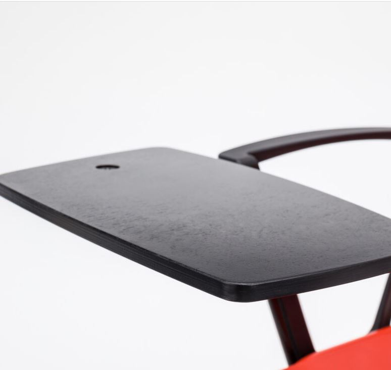 Chaise de formation fonctionnelle SHILA - tablette rabattable, empilable et disponible en plusieurs coloris pour salle de conférences et espaces de formation_2