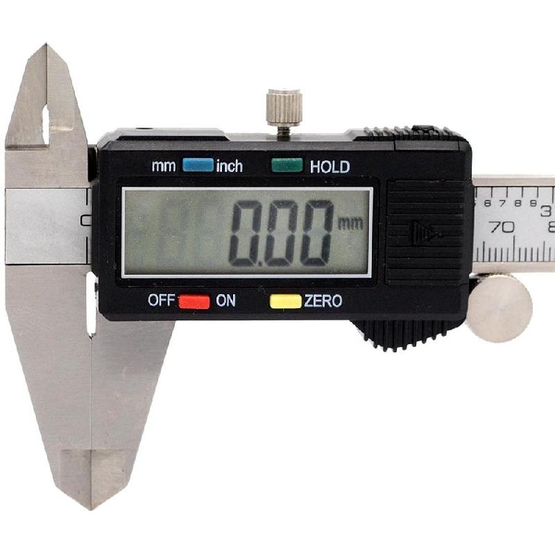 Pied à coulisse digital à mémoire - 200 mm - grand afficheur avec fonction HOLD et conversion mm/inch_2