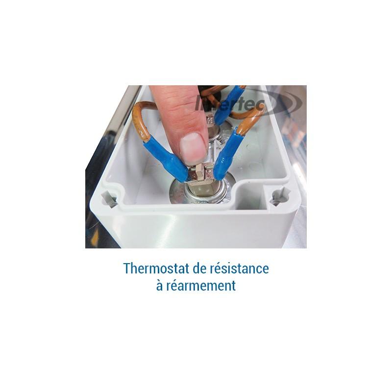 Aérotherme électrique rond Genemax - 6/9 kW, thermostat déporté, acier inoxydable, 650 m3/h_2