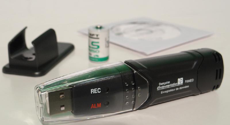 FI84ED - Enregistreur de température et d'humidité - Format clé USB - Calcul du point de rosée et stockage des données_2