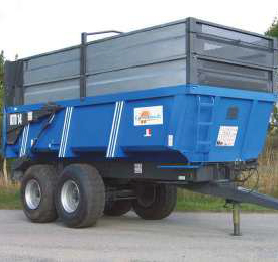 Remorque monocoque 15T - Benne 5,5x2,2 m - Volume 12-17,5 m³_2