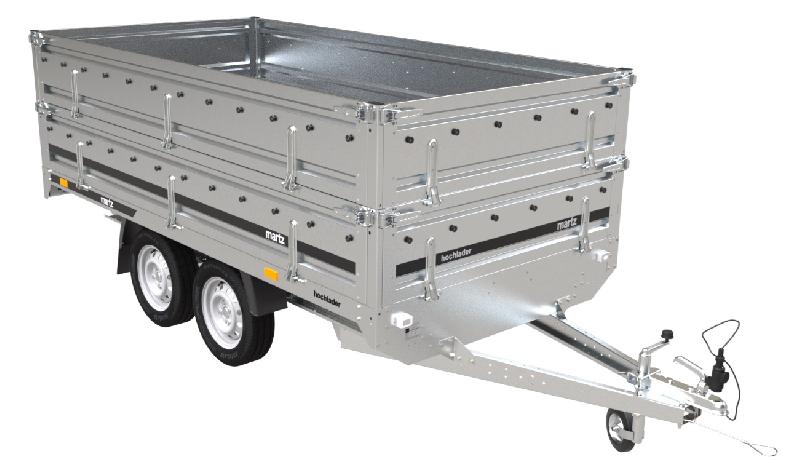 Remorque - roues dessous - 2,54 x 1,53 m - 750 kg - MARTZ HOCHLADER 250/2_2
