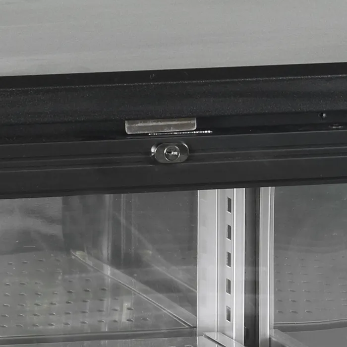 Arrière bar réfrigéré 2 portes CBC210G noir TEFCOLD_2