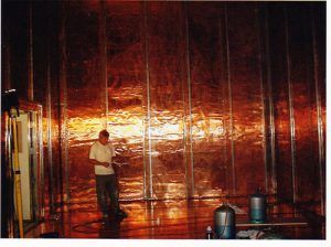 Cages de Faraday EuroMC - blindage cuivre collé et soudé en continu - normes EN50147-1, IEEE-299-1997, MILSTD-285_2