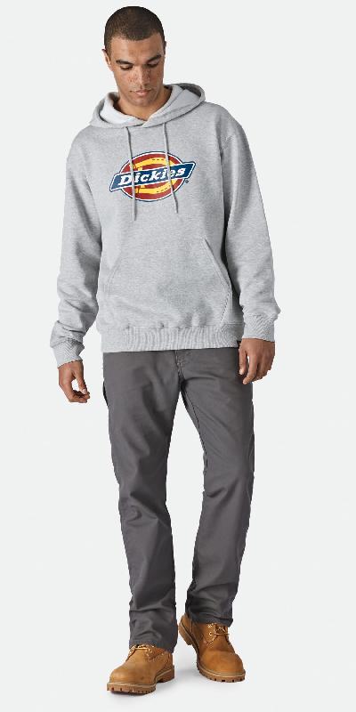 Sweat-shirt LOGO à capuche homme (TW45A) - Réf: DK0A4XTP - Dickies - 350 g/m² - Tailles S à 3XL - Couleurs Black et Heather Grey_2