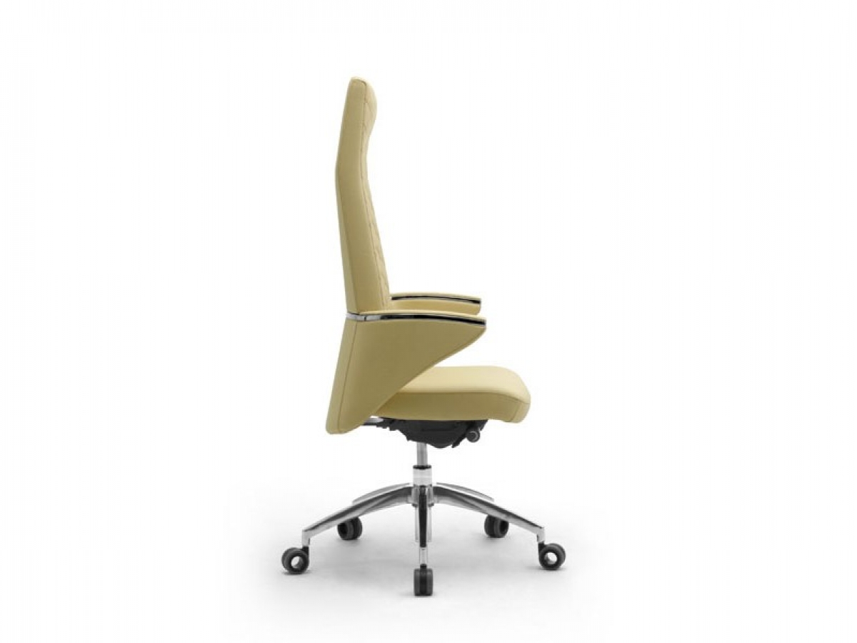 Fauteuil de direction haut de gamme ZEUS - design moderne, finitions cuir, tissu ignifugé et similicuir, garantie 5 ans_2