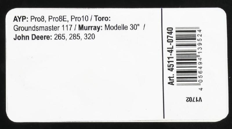 Courroie trapézoïdale X-Grip V - type 4L740_2