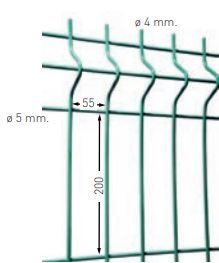 Clôture grillagée Hercules Medium - MRT - plastifiée - hauteur de 1025 à 2025 mm_2