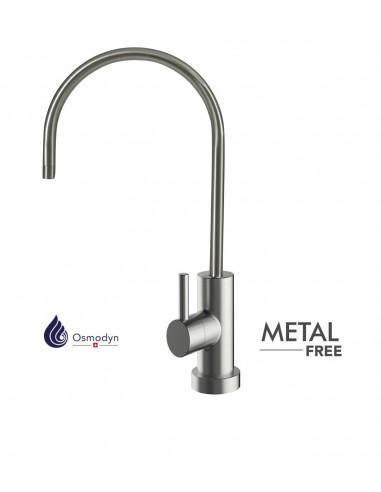 Robinet 1 voie Mat-Medium-Metal Free - col de cygne - aspect brossé - Réf 1MM-MF_2