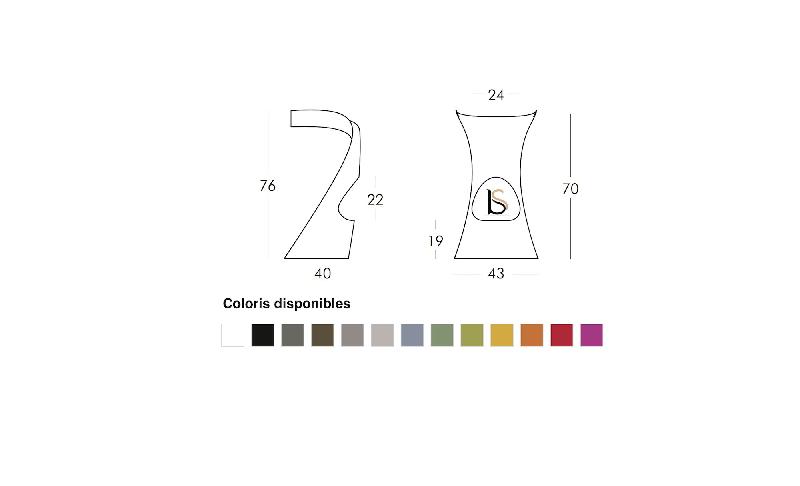 Tabouret haut Konkord - Slide - Blanc_2