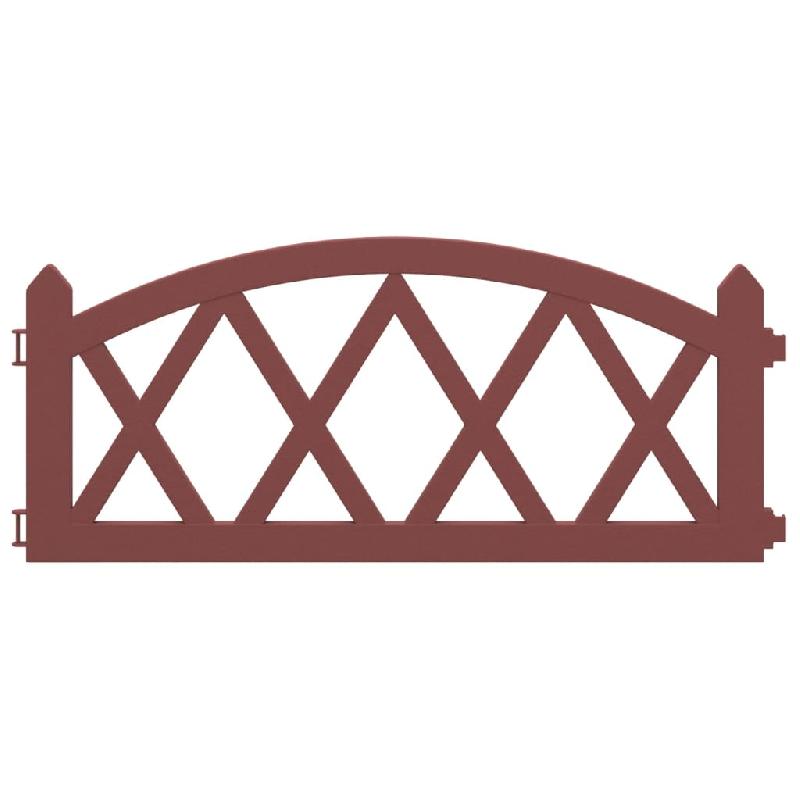 Vidaxl bordures de pelouse 17 pcs rouge 10 m pp 318296_2