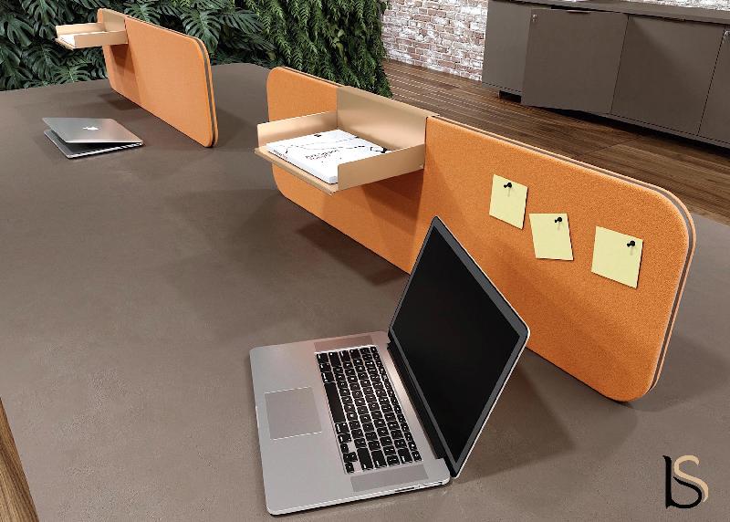 Bureau bench 4 personnes Blade - Alea - Non, 240, Cacao_2