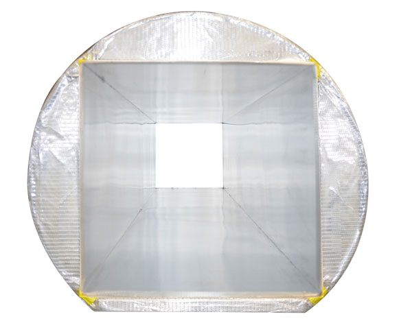 Coffrage de poteau en carton mitoyen lisse carré ou rectangle - angles droits - Référence 1181_conf_2