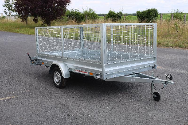 Plateau basculant avec ridelle et grillage 3m06x1m66_2