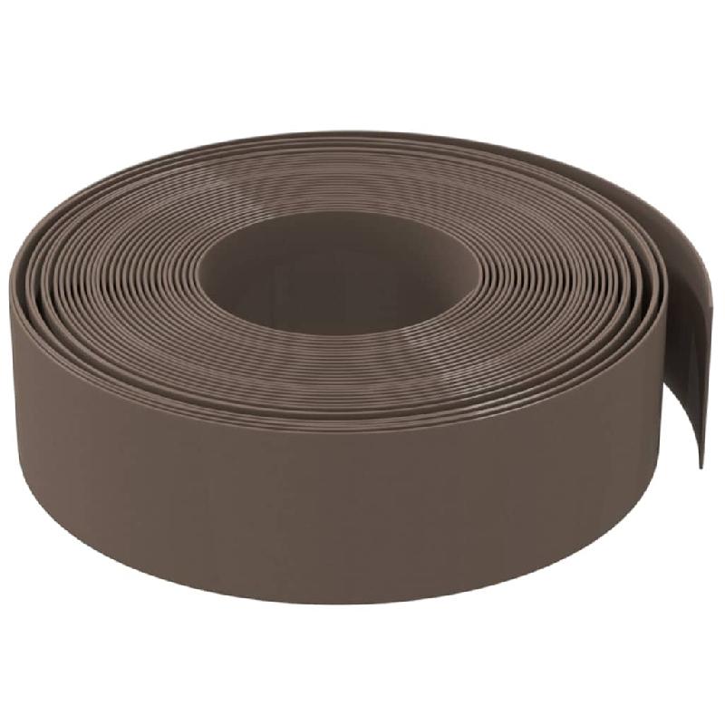 Vidaxl bordures de jardin 4 pcs marron 10 m 15 cm polyéthylène 3155450_2