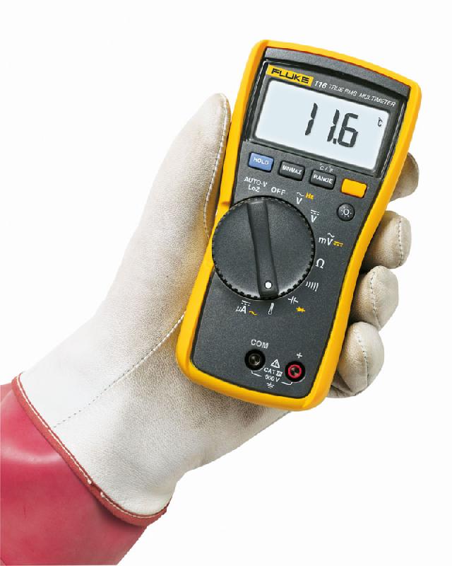 FL116 - Multimètre numérique portable TRMS AC avec mesure de température et µA - Idéal pour HVAC_2