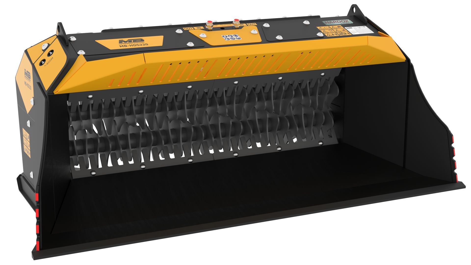 Godet cribleur broyeur MB-HDS220 - Compact, polyvalent et adapté aux pelles de 4,5 à 11 tonnes_2
