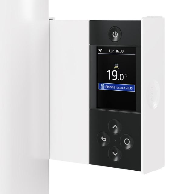 Radiateur chaleur douce connecté Bilbao 4 vertical 1000W Blanc brillant - Thermor - 494832_2