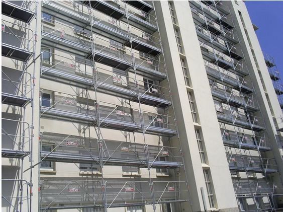 Securifran Échafaudage - Altrad Équipement - Tube acier galvanisé Ø45mm - Largeur 800mm et travées réglables_2