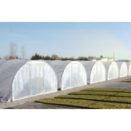 Serre tunnel à pied droit destinée aux horticulteurs et pépiniéristes - Longueur 6m - Val de Loire Pro 4 m_2