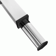 Table inox de découpe avec plan blanc - Profondeur 600 mm | Ggm - 1800_2