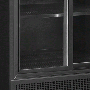 Vitrine réfrigérée noire Noir RAL9005 - 462 L | Tefcold - FSC891SBlack_2