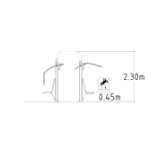 Equipement de fitness extérieur - Denfit Gym Combi MultiMax 2 - Réf. 8065124 - Hags_2