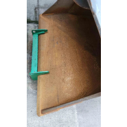 Godet niveleur Egli EPL-TR 240-1800 - OilQuick OQ 70 - MZG-4402879 - 845 kg - 1270 l - RAL 1018 Jaune zinc_2