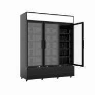 Réfrigérateur 3 portes en verre noir fcu-1200 bl l1600 7455.2115 COMBISTEEL_2