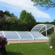 Abri piscine bas Modulabri / amovible / manuel / en aluminium thermolaqué et polycarbonate_2