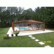 Abri piscine haut moorea 4 / fixe / en aluminium et inox