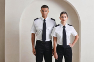 Chemise de travail femme manches courtes Pilote - Réf: PR312 - popeline polyester/coton, facile d'entretien_2