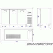 Refroidisseur de bière 3 portes 1r l2100mm 7489.5330 COMBISTEEL_2