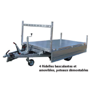 Remorque benne - 2,54 X 1,42 M - 1500 KG - FRANC BRI260F150_2