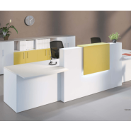 Banque d'accueil ADÉLIS Columbia - Modules debout et assis, électrification intégrée, options LED_2