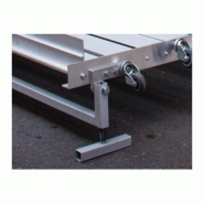 Plateforme pliante amovible en aluminium MEDLIS - 100x100cm - Surface antidérapante - Capacité 300 kg_2