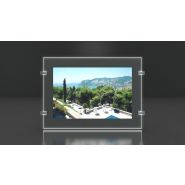 Silver - Porte-affiche LED - Immocom - Format A1 - Double face - Ultra haute luminosité 6000 lumens_2