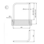 Arceaux vélos Éole - Citynox - diamètre 48 mm - hauteur 1200 mm - fixations à sceller ou sur platine - options personnalisables_2