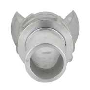 Demi-raccord symétrique avec verrou - DN 20 mm - Embout annelé Ø 25 mm - Alu_2