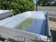 Remorque Benne SARIS - 276x150 cm - PTAC : 1500 kg - 1 Essieu - Freinée - Référence SARIS_FOURGON_DV2000_2