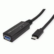 ROLINE Câble prolongateur USB 3.2 Gen 1 actif, Type A - C, noir, 5 m_2