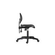 Tabouret de bureau PU - chaise de bureau Caray - base Ø62 cm - dossier réglable et mécanisme asynchrone_2