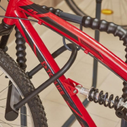 Support vélos gainé tube Ø 25 mm avec gaine de protection - Râtelier 4 vélos indoor_2