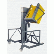 Élévateur videur inox pour caisse palette et coteneur jusqu'a 750kg l75 et l50_2