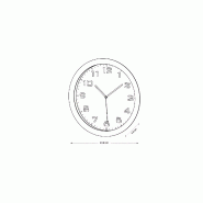 Horloge murale silencieuse rouge - Ø38 cm - Mouvement à quartz haute précision - Fabrication RPC_2
