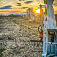 Râteau pour décompactage de sols tendres en surface
