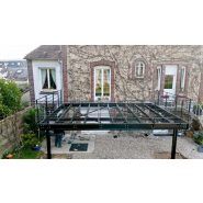 Terrasse sur pilotis - Fabriquée en poutrelle - Thermolaquage - Sur mesure_2