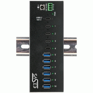 EXSYS EX-12280HMS HUB métallique 10 ports USB 3.2 Gen 2, 4x USB-C et 6x USB-A_2
