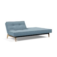 Innovation Living - Canapé convertible Splitback Eik 115x200 cm - Tissu Mixed Dance Light Blue - Design scandinave avec pieds en chêne_2